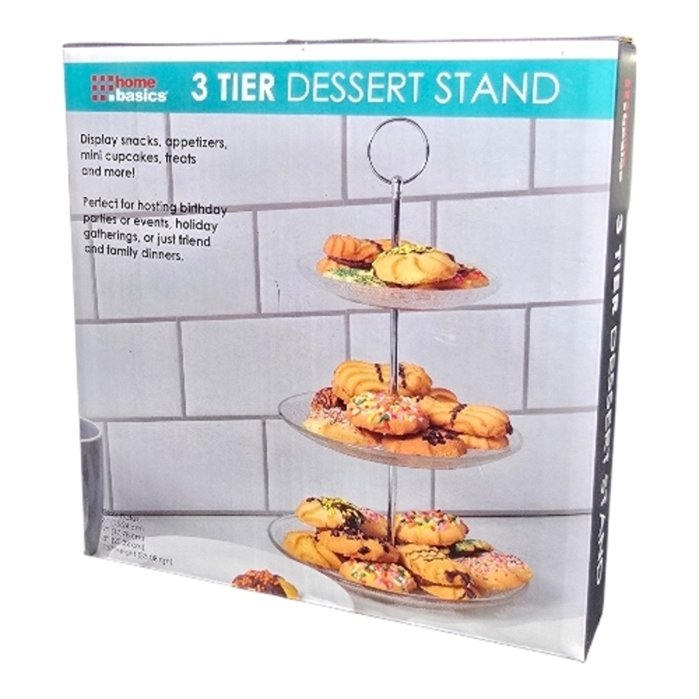 Home Basics 3 Tier Dessert Stand